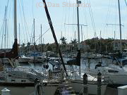 Ideal sailboat harbor